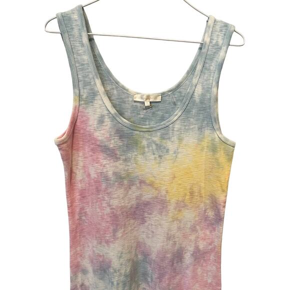 LoveShackFancy Citra Tie Dye Tank Midi Dress Size Large - Picture 7 of 13